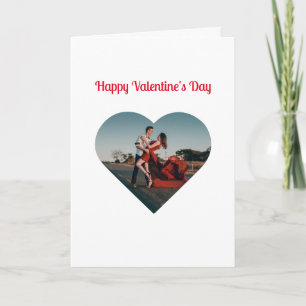 Tarjeta Día de San Valentín con foto y mensaje personaliza