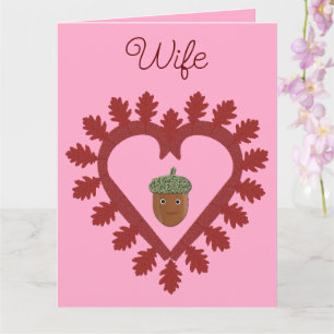 Tarjeta Día de San Valentín Corazón de Amor Bellota Person