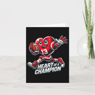 Tarjeta Día de San Valentín Corazón de un Campeón Diseño d