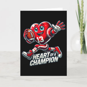 Tarjeta Día de San Valentín Corazón de un Campeón Diseño d