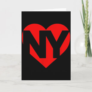 Tarjeta Día de San Valentín Corazón Nueva York Nyc Corazón