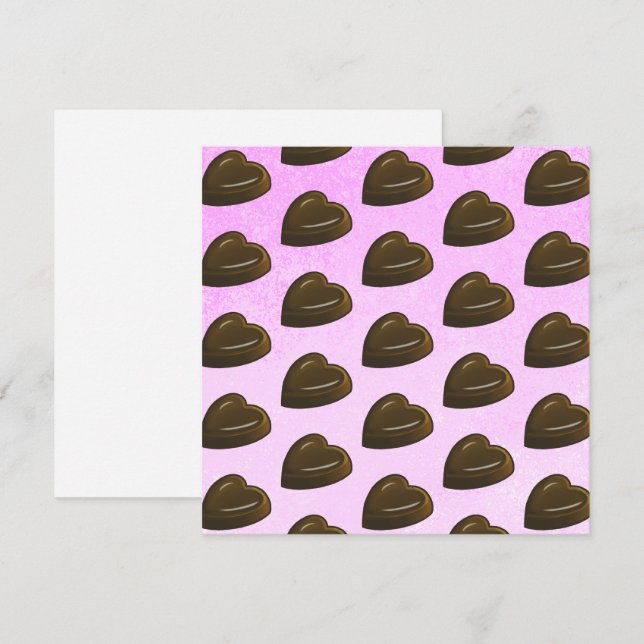 Tarjeta Día de San Valentín Corazón Patrón (Anverso / Reverso)