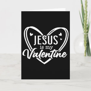 Tarjeta Día de San Valentín Cristiano Jesús Religioso Día 
