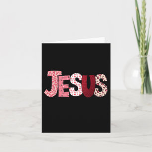 Tarjeta Día de San Valentín Cristiano Jesús Religioso Día