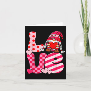 Tarjeta Día de San Valentín Cute Love Heart Gnome Funny Gn