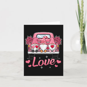 Tarjeta Día de San Valentín Cute Love Heart Gnome Funny Gn