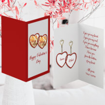 Día de San Valentín de amor moderno de oro rojo y 