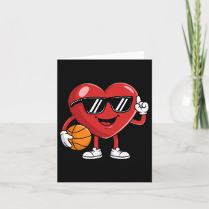 Tarjeta Día de San Valentín de baloncesto Shirt Boys Valen