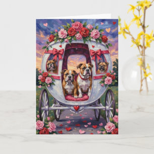 Tarjeta Día de San Valentín de Bulldog