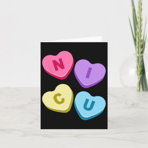 Tarjeta Día de San Valentín de Enfermería - Corazones Cand