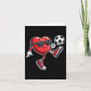 Tarjeta Día de San Valentín de fútbol cariñoso Bo