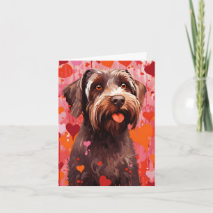 Tarjeta Día de San Valentín de Griffon con hilo dental