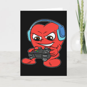 Tarjeta Día de San Valentín de Heart Gamer Cute Videojuego