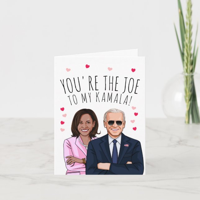 Tarjeta Día de San Valentín de Joe Biden: Eres el Joe para (Anverso)