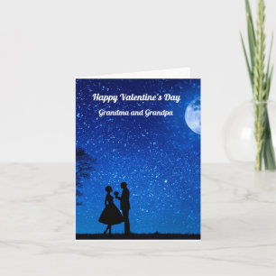 Tarjeta Día de San Valentín de la abuela y el abuelo