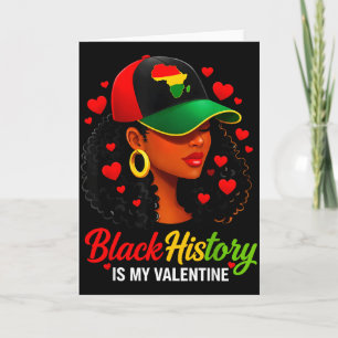 Tarjeta Día de San Valentín de la Historia Negra Mujeres D