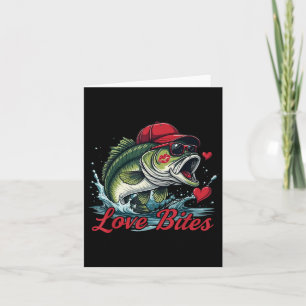 Tarjeta Día de San Valentín de niños pescando B Amor de Sa