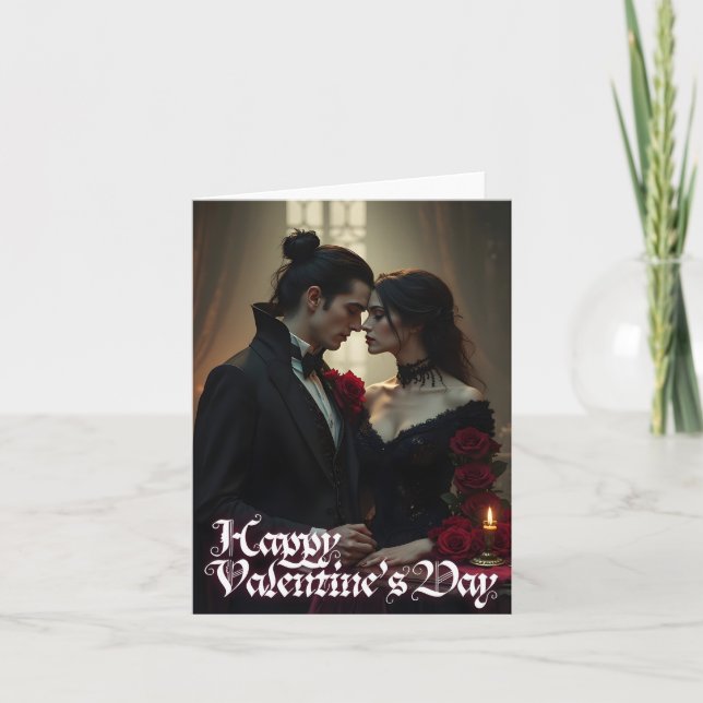 Tarjeta Día de San Valentín de Pasión Eterna (Anverso)