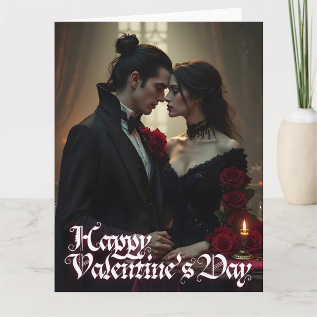 Tarjeta Día de San Valentín de Pasión Eterna (Anverso)