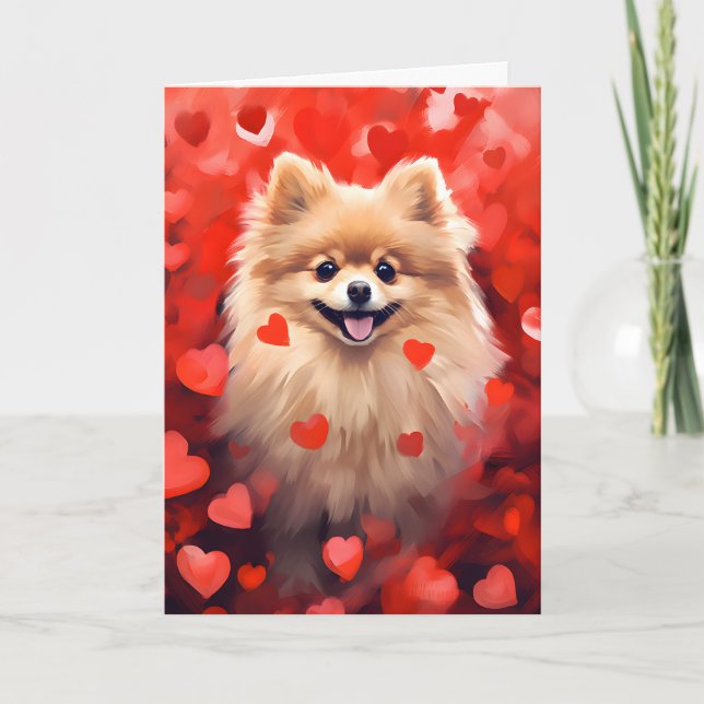 Tarjeta Día de San Valentín de Pomerania (Anverso)