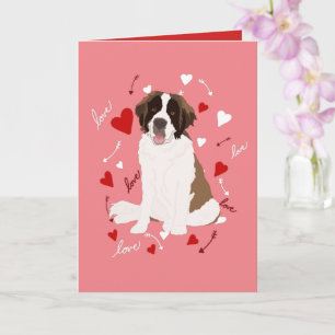 Tarjeta Día de San Valentín de San Bernard