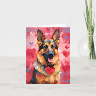 Tarjeta Día de San Valentín de Shepherd de Alemania