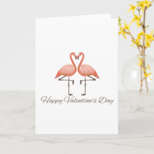 Tarjeta Día de San Valentín del Amor de Flamenco