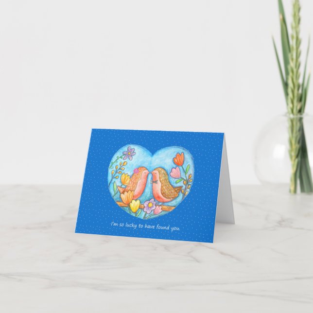 Tarjeta Día de San Valentín del Aniversario del Amor de la (Anverso)