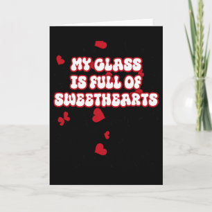 Tarjeta Día de San Valentín del Profesor Divertido, Mi Cla