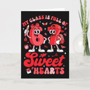 Tarjeta Día de San Valentín del Profesor Mi Clase Está Lle
