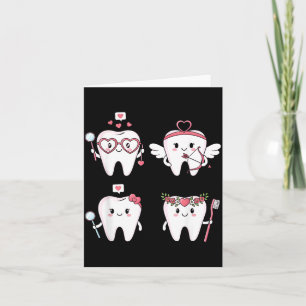 Tarjeta Día de San Valentín Dentista Diente Divertido Dent