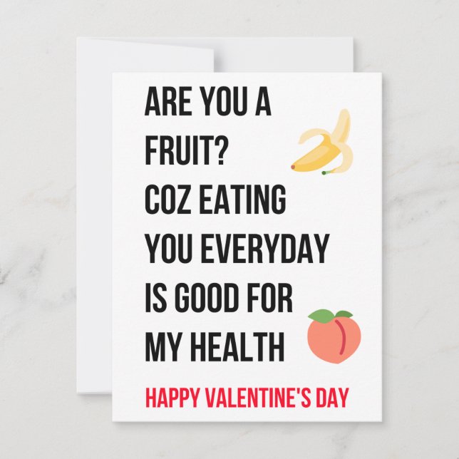 Tarjeta Día de San Valentín divertida (Anverso)