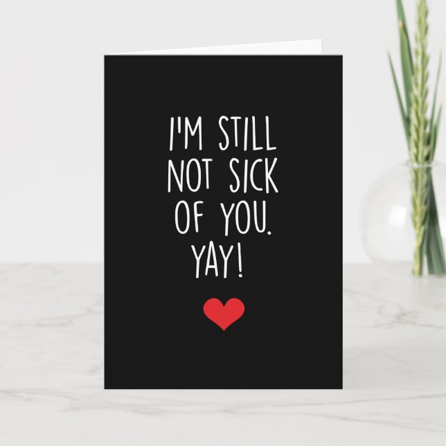 Tarjeta Día de San Valentín divertida (Anverso)
