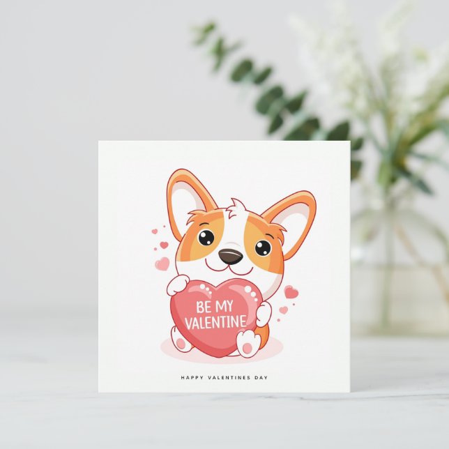 Tarjeta Día de San Valentín divertida - Tarjeta de (Anverso de pie)