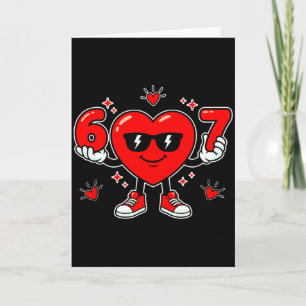 Tarjeta Día de San Valentín divertido 67 Dabbing corazón a