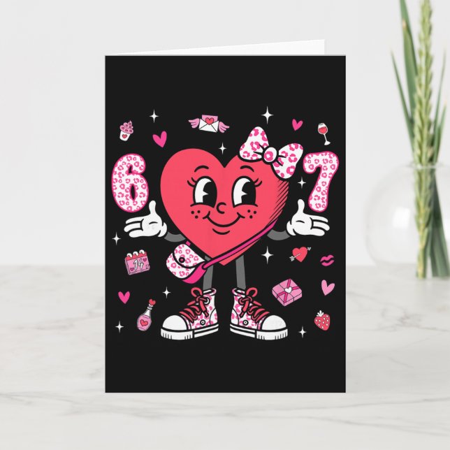 Tarjeta Día de San Valentín Divertido 67 Meme Seis Siete 6 (Anverso)