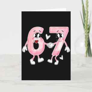 Tarjeta Día de San Valentín divertido 6 7 Seis Siete Meme 