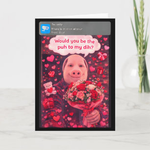 Tarjeta Día de San Valentín divertido Humor Gen Z Pareja d