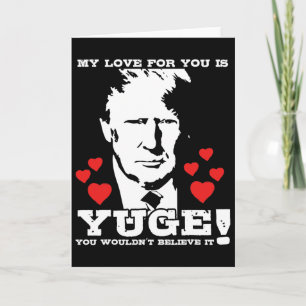Tarjeta Día de San Valentín divertido Trump Día de San Val