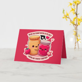 Tarjeta Día de San Valentín Divertido y Extraño Juntos