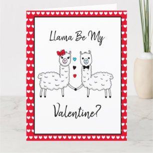 Tarjeta Día de San Valentín divertido y lindo juego de pal