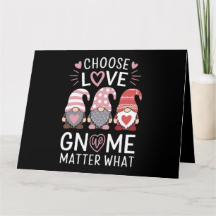 Tarjeta Día de San Valentín elegir amor Gnome Matar Qué
