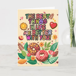 Tarjeta Día de San Valentín en el salón de clase: Donas y 