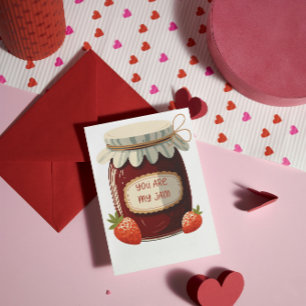 Tarjeta Día de San Valentín Eres Mi Mermelada Lindo Salón