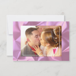 Tarjeta Día de San Valentín Falso Corazones Rosados Foto