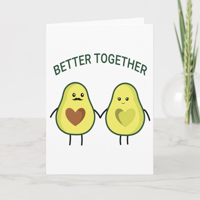 Tarjeta Día de San Valentín Funny Couple Better To (Anverso)