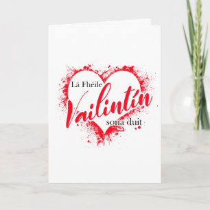 Tarjeta Día de San Valentín Gaeilge de Irlanda