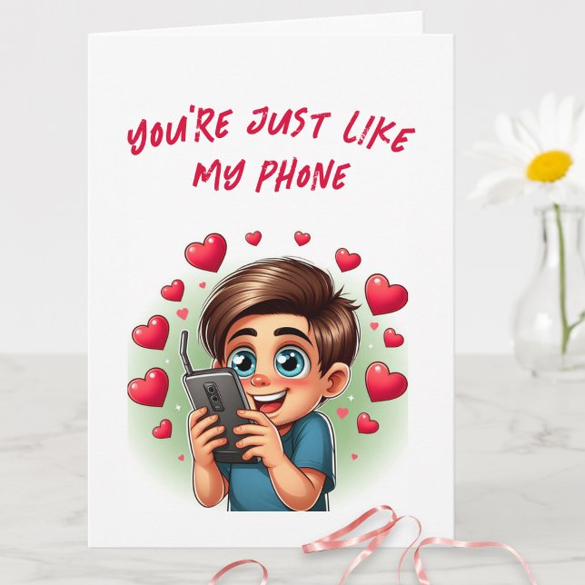 Tarjeta Día de San Valentín gracioso de citas graciosas (Subido por el creador)