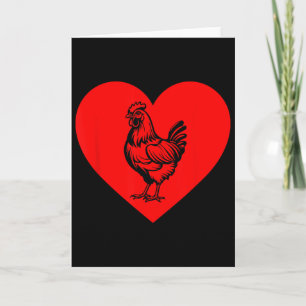 Tarjeta Día de San Valentín Granjeros de Pollo Divertido C