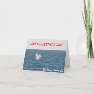 Tarjeta Día de San Valentín Gray Whale